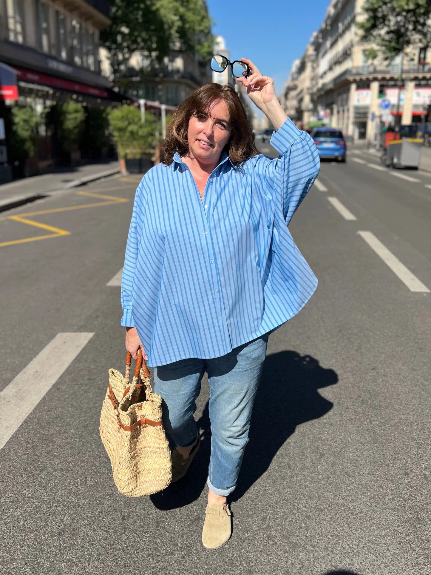 Chemise maxi oversize grande taille Caroline Les Militantes