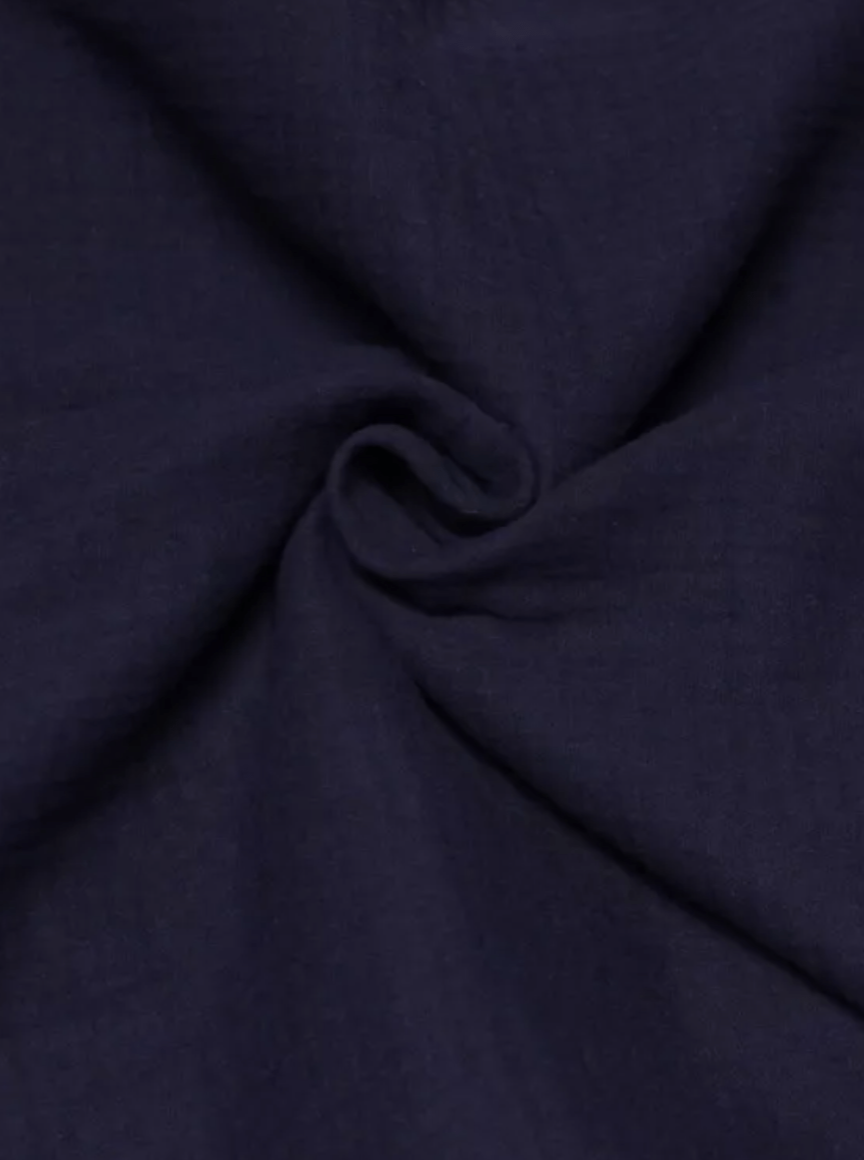 NAVY BLUE COTTON GAUZE