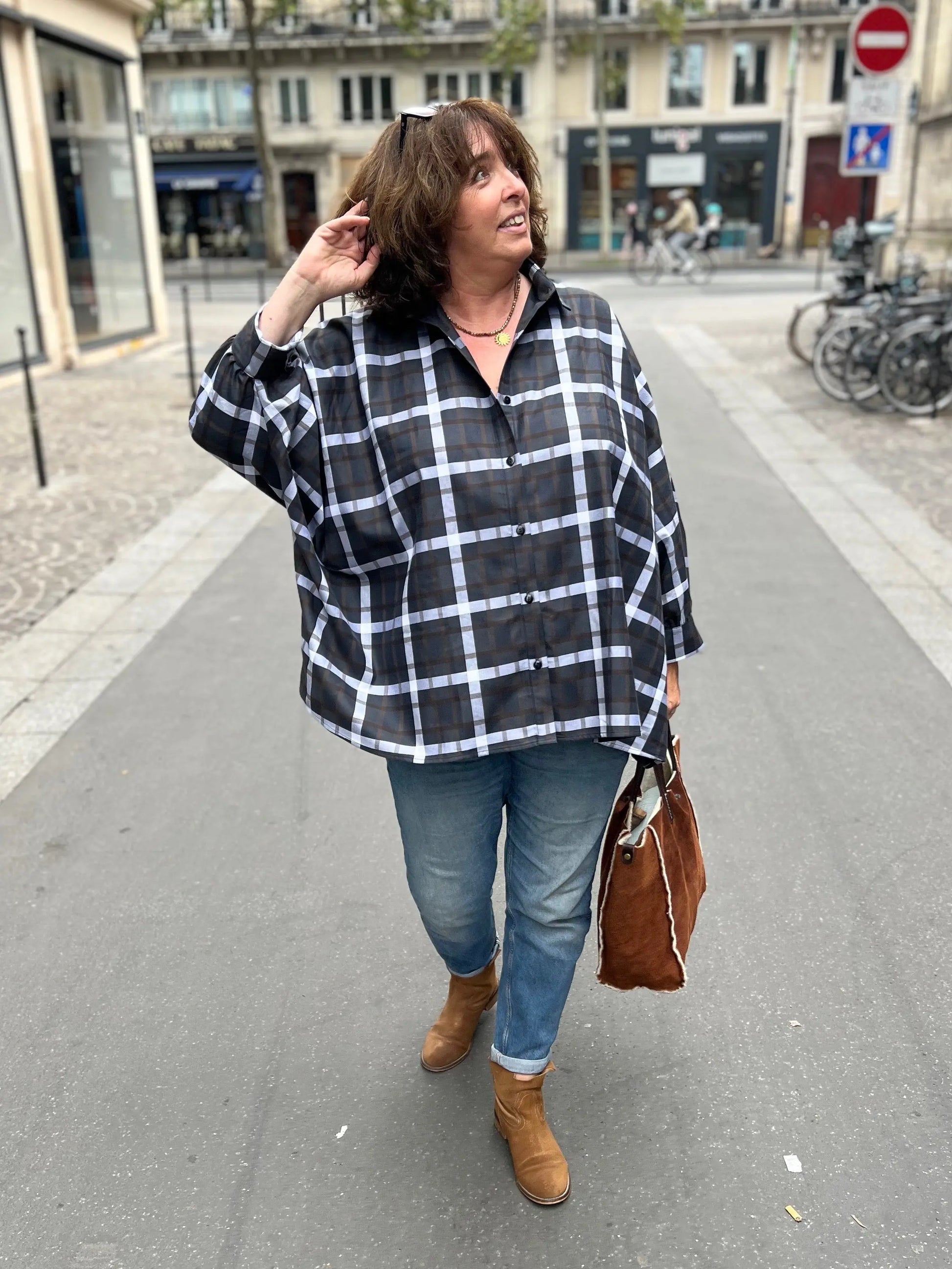 Chemise maxi oversize grande taille Caroline Les Militantes