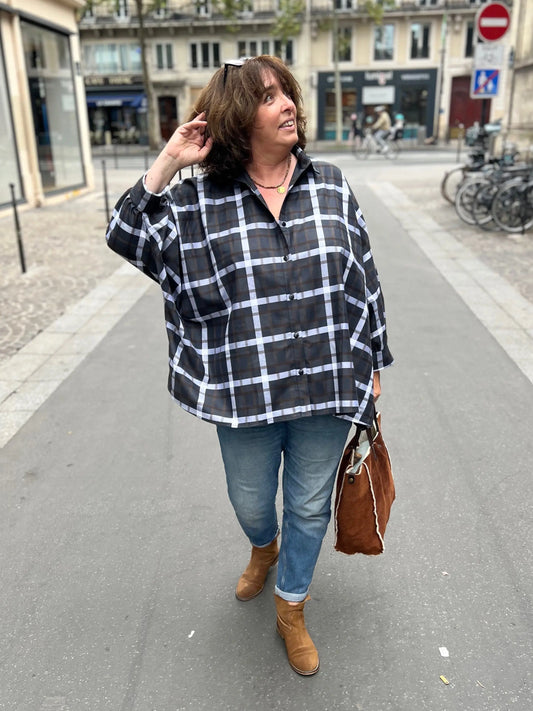 Chemise maxi oversize grande taille Caroline Les Militantes