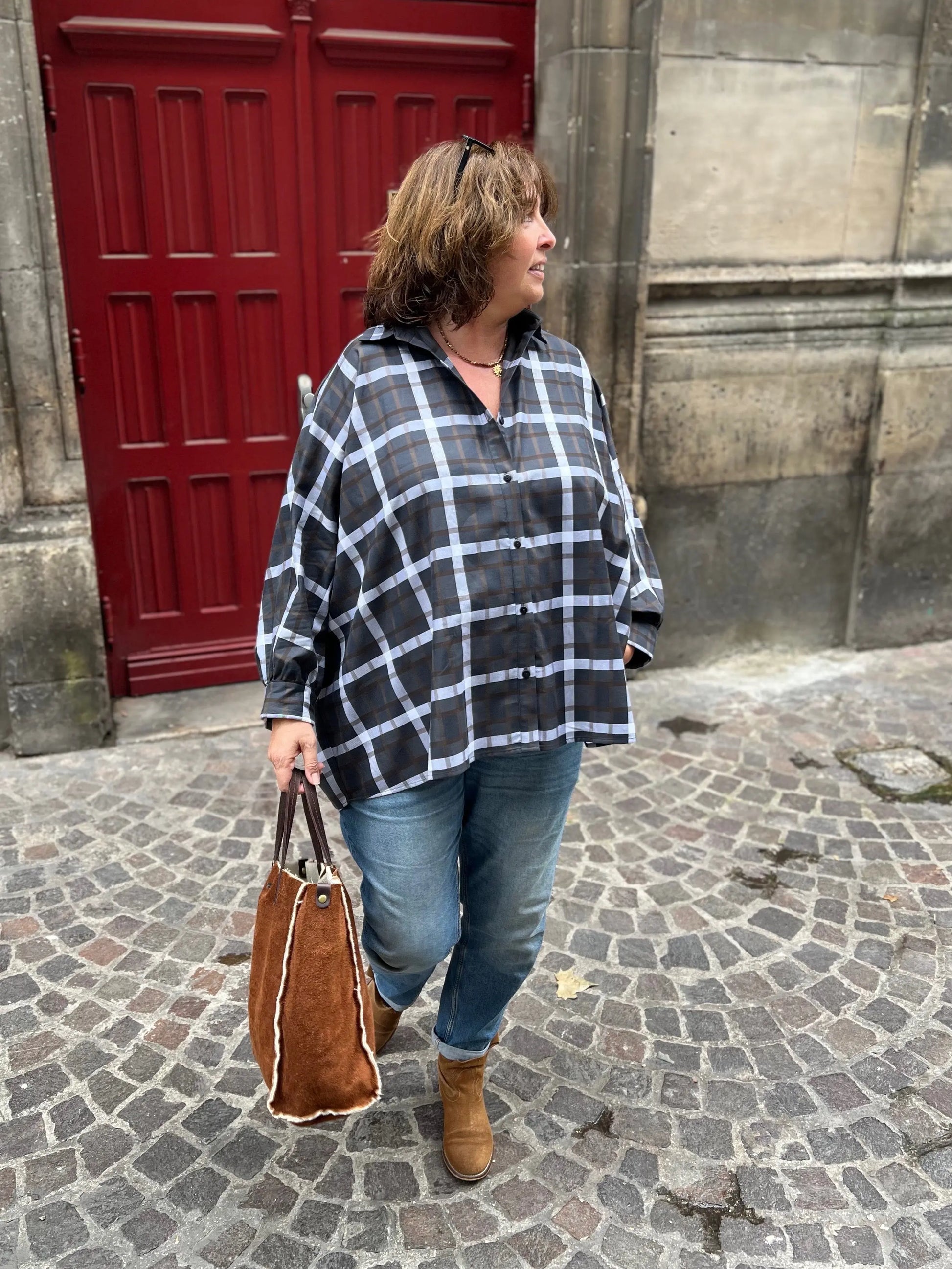 Chemise maxi oversize grande taille Caroline Les Militantes