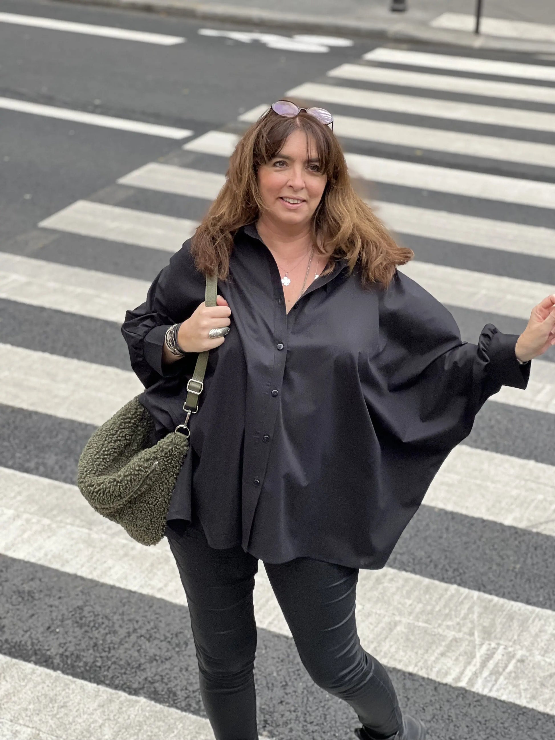 Chemise maxi oversize grande taille Caroline Les Militantes