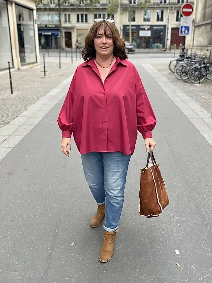 Chemise maxi oversize grande taille Caroline Les Militantes