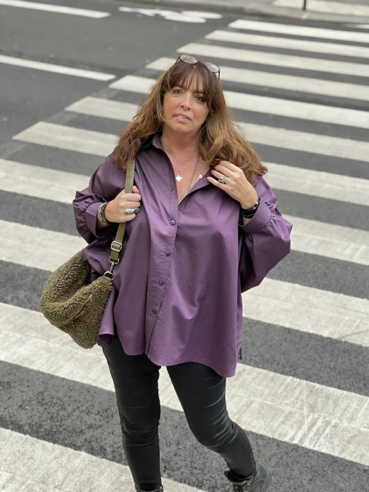 Chemise maxi oversize grande taille Caroline Les Militantes