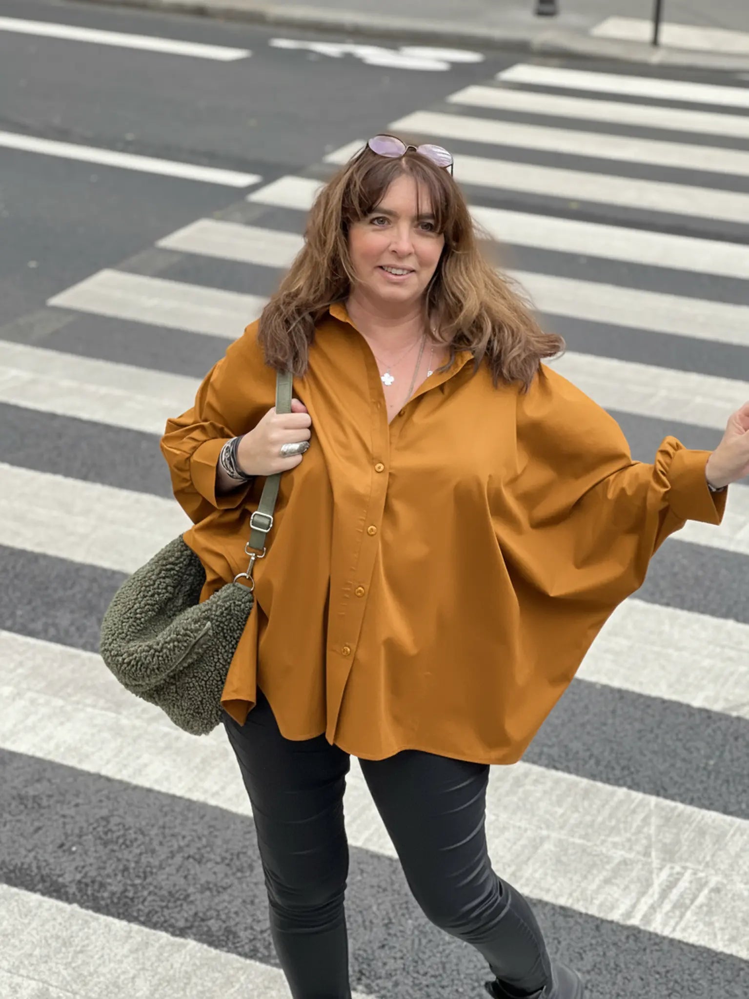 Chemise maxi oversize grande taille Caroline Les Militantes