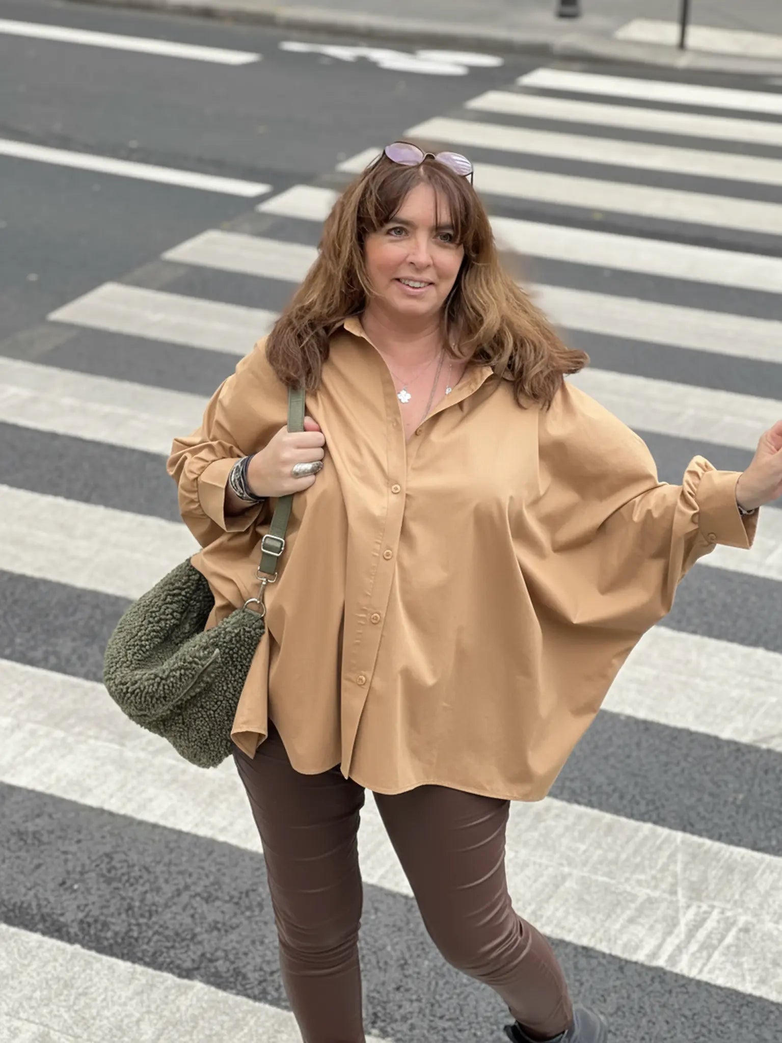 Chemise maxi oversize grande taille Caroline Les Militantes