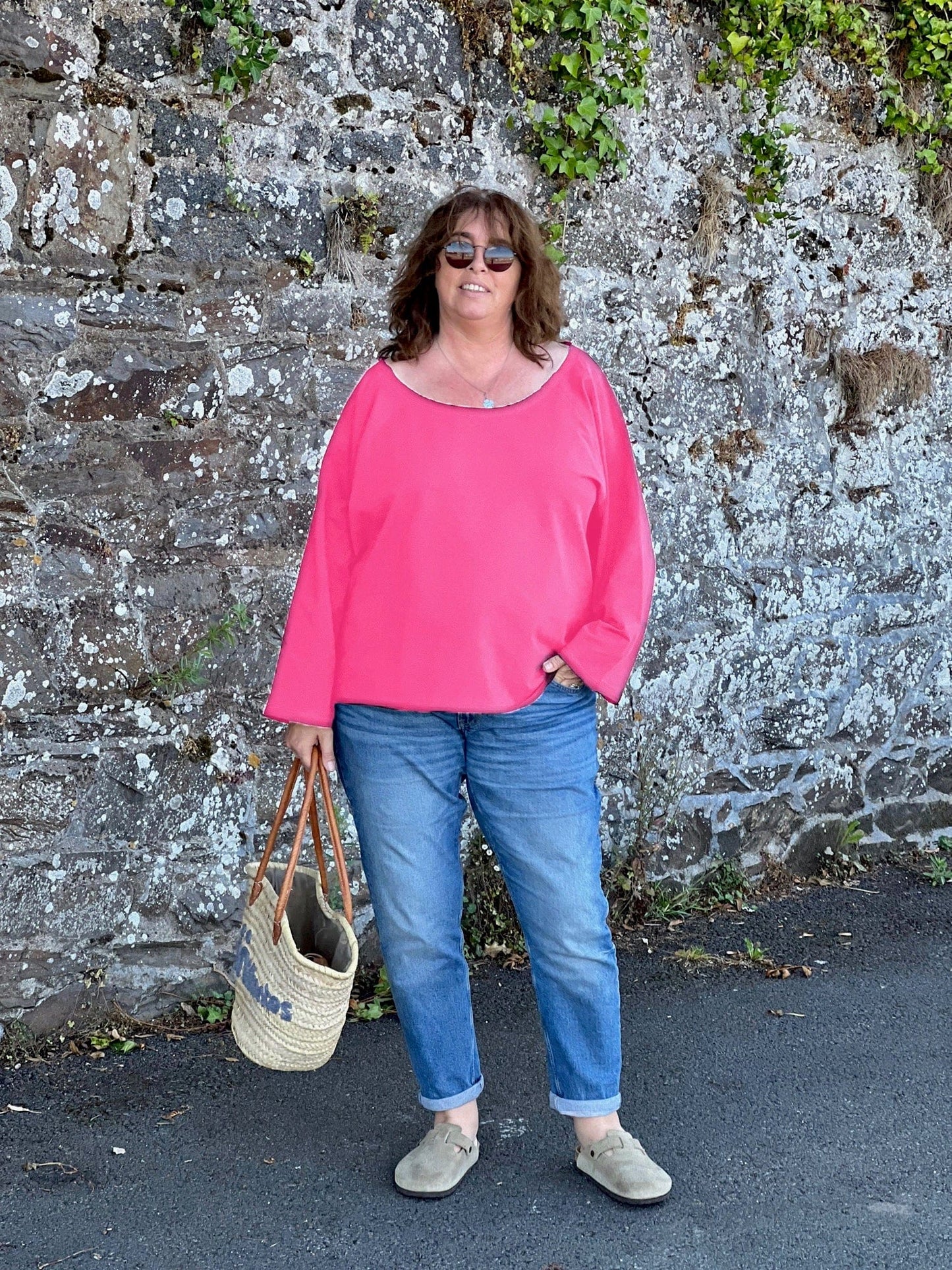 Sweat grande taille femme rose malabar - Les Militantes