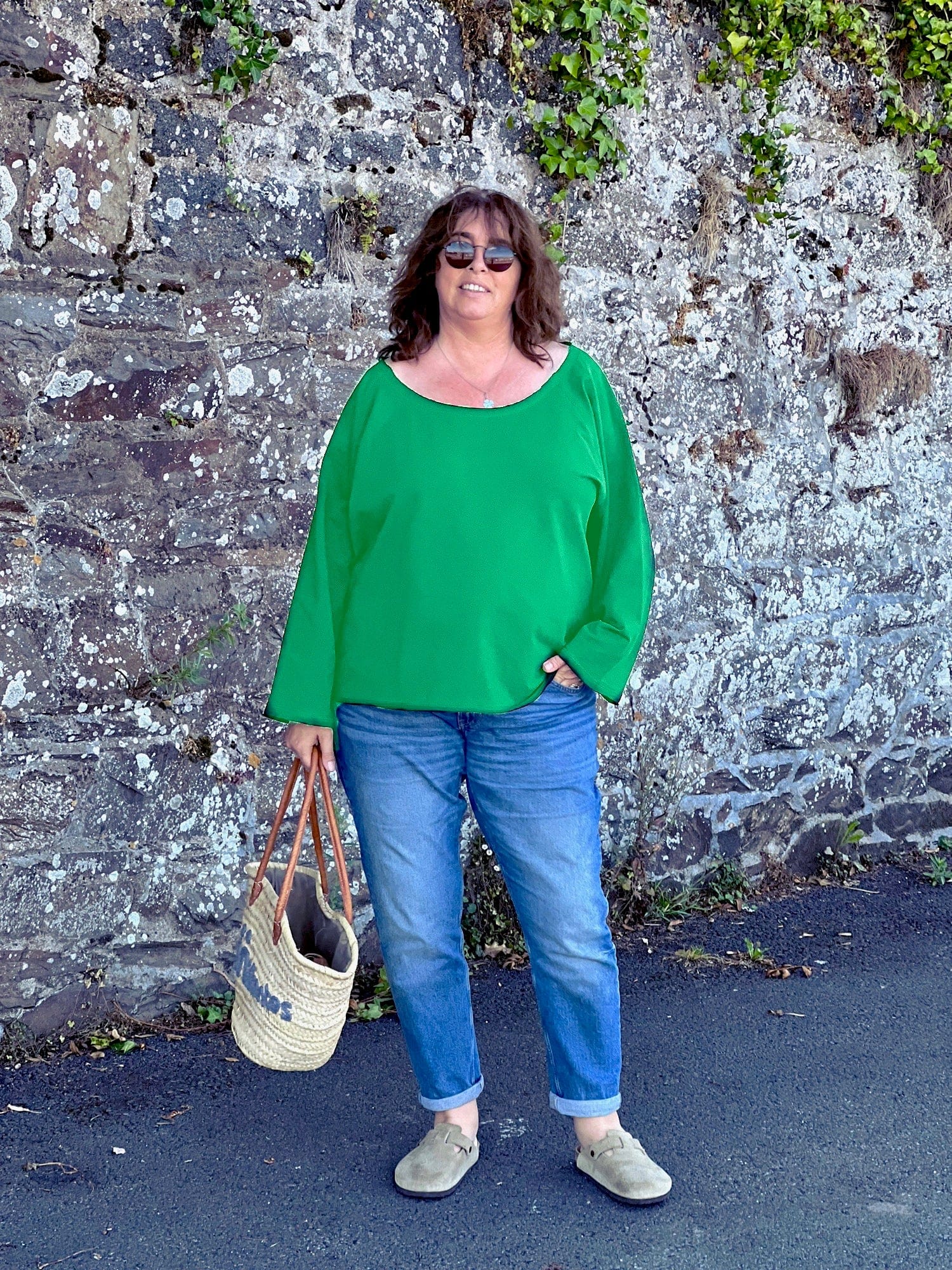 Sweat grande taille femme Stan vert - Les Militantes