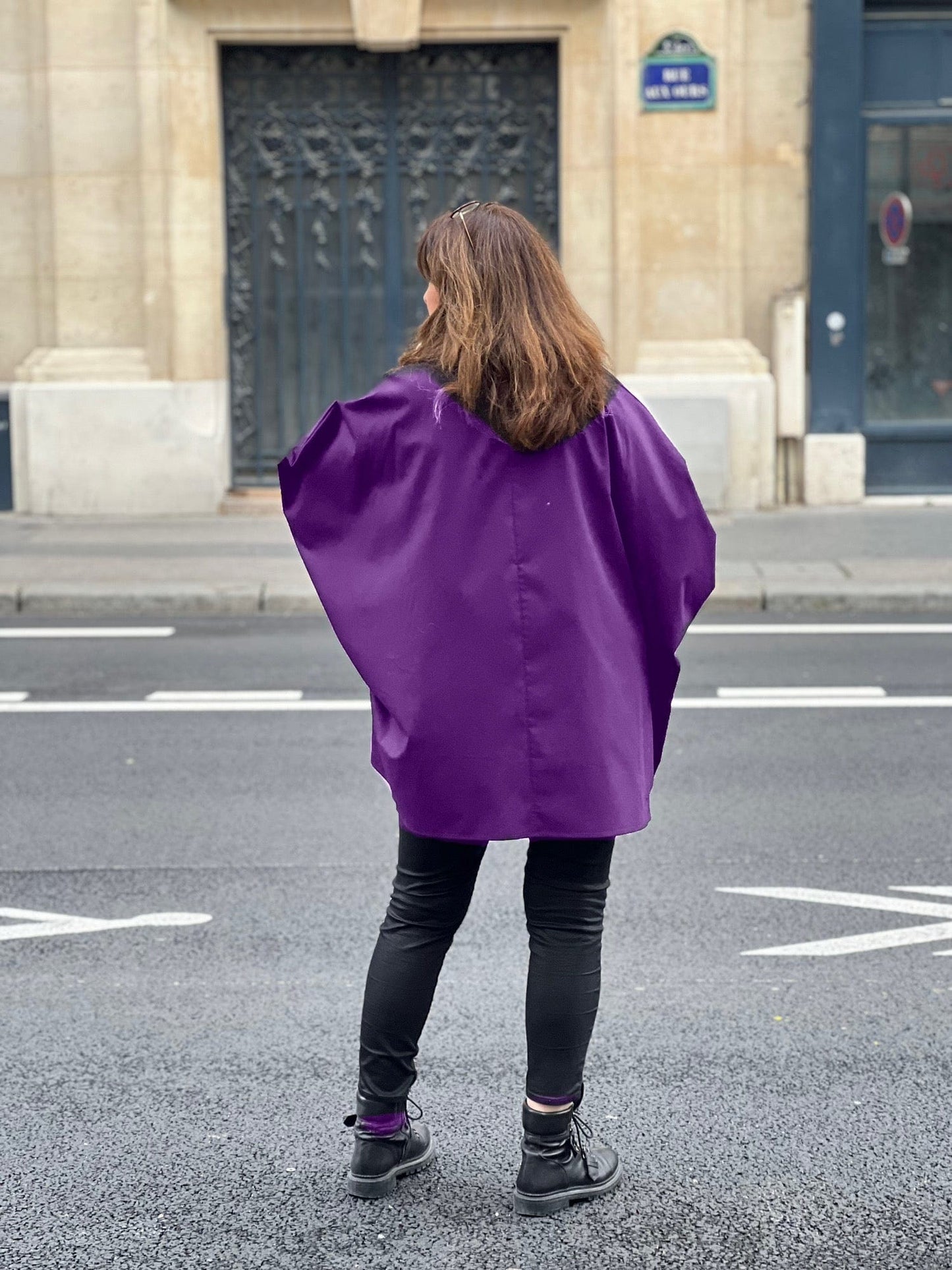 Chemise grande taille oversize violet