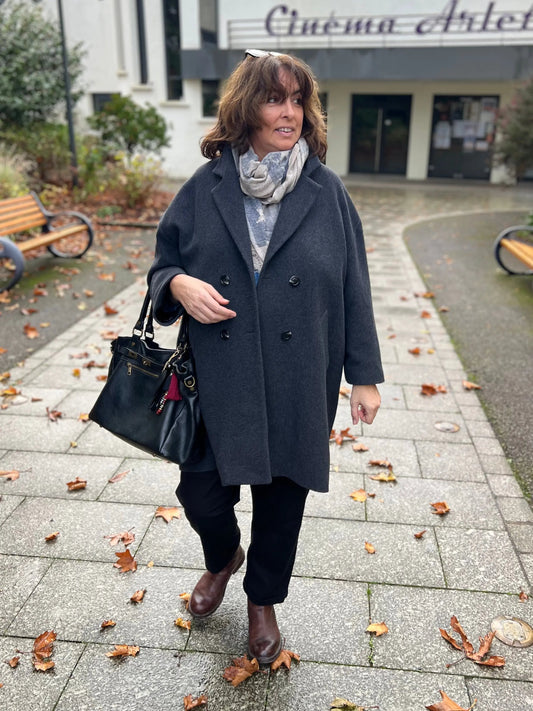 Manteau Simon oversize laine et cachemire Les Militantes