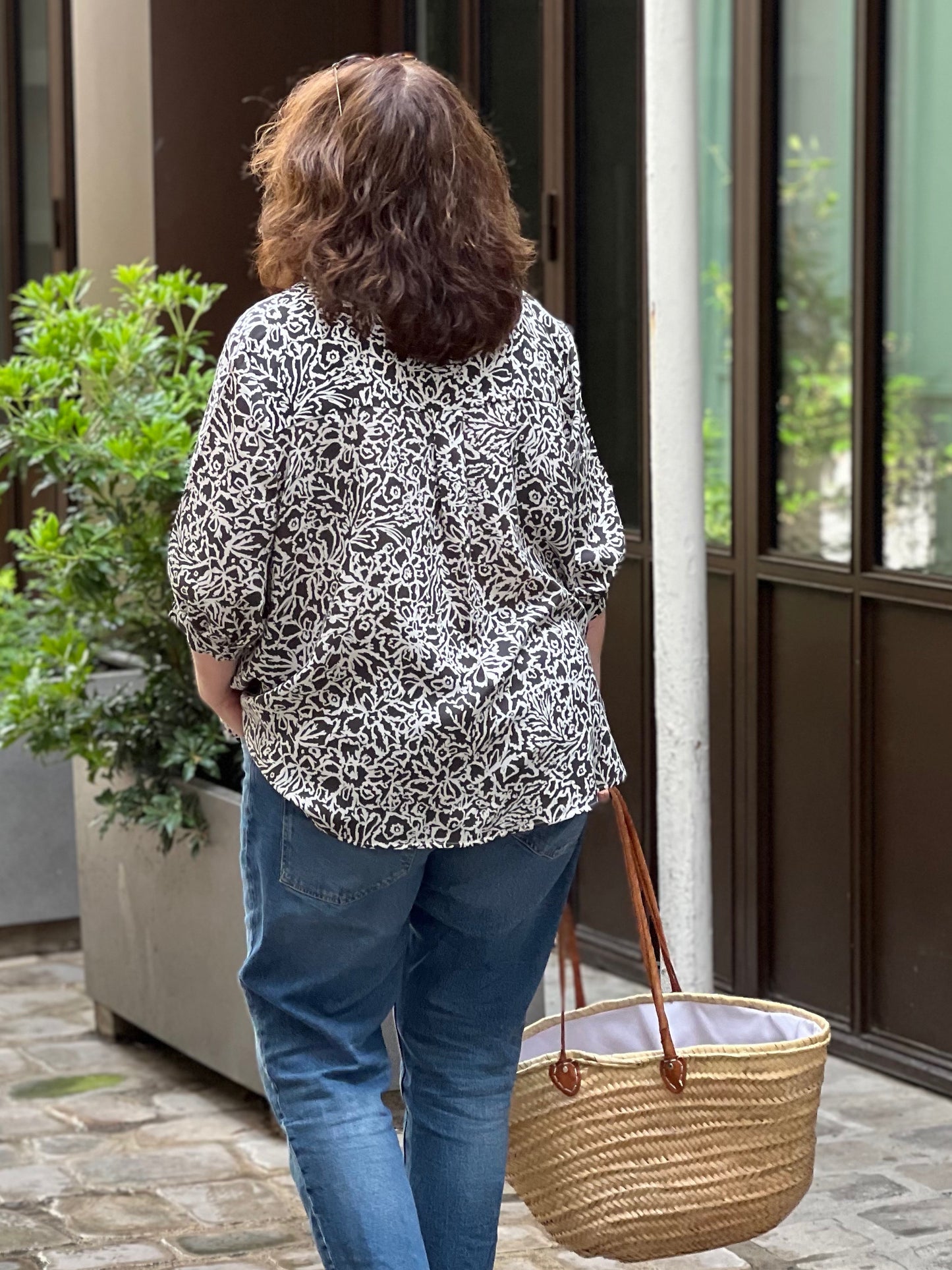 Chemise Lisa noire et blanche