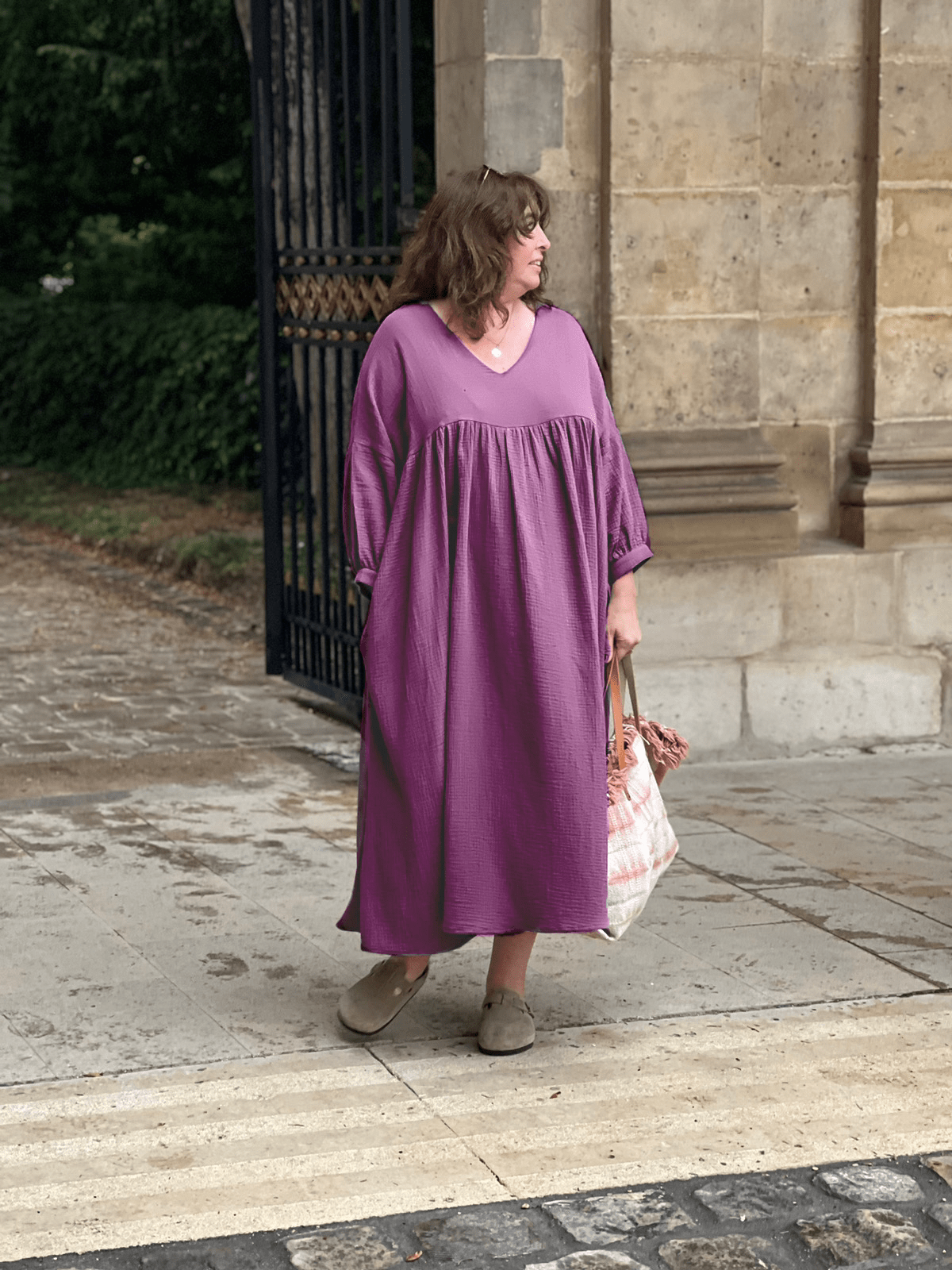 ROSEWOOD COTTON GAUZE DRESS