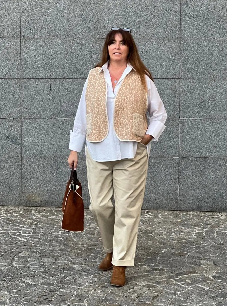 Pantalon grande taille Maurice en gabardine - Les Militantes