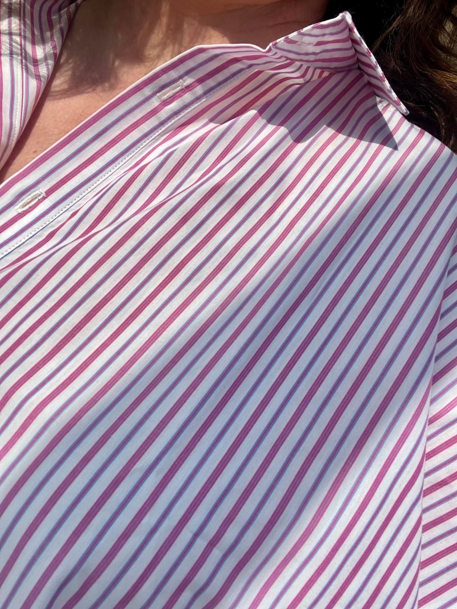 Chemise maxi oversize Caroline à rayures - Les Militantes