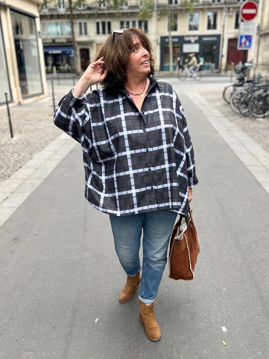 Chemise maxi oversize grande taille Caroline - Les Militantes
