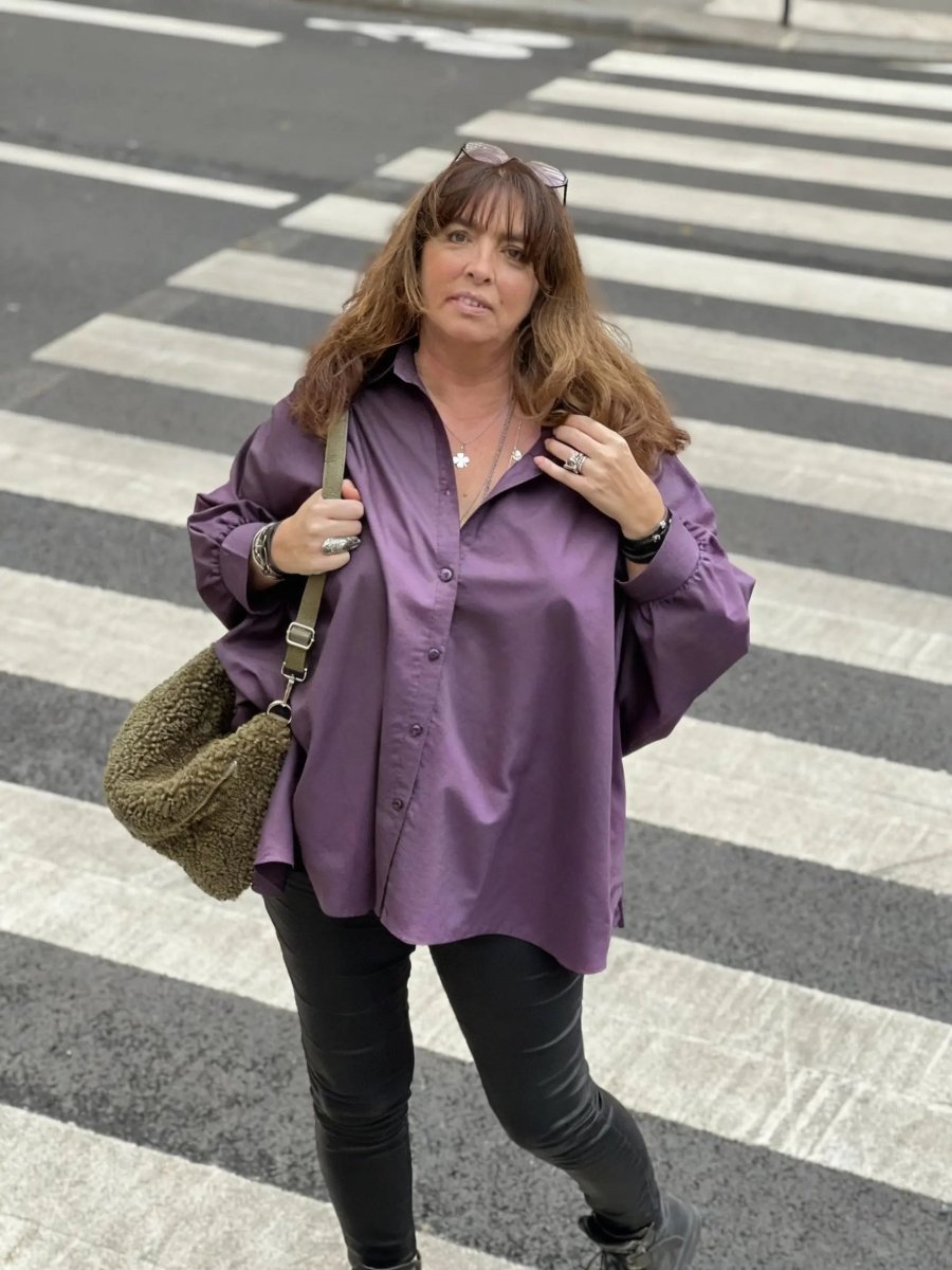 Chemise maxi oversize grande taille Caroline - Les Militantes