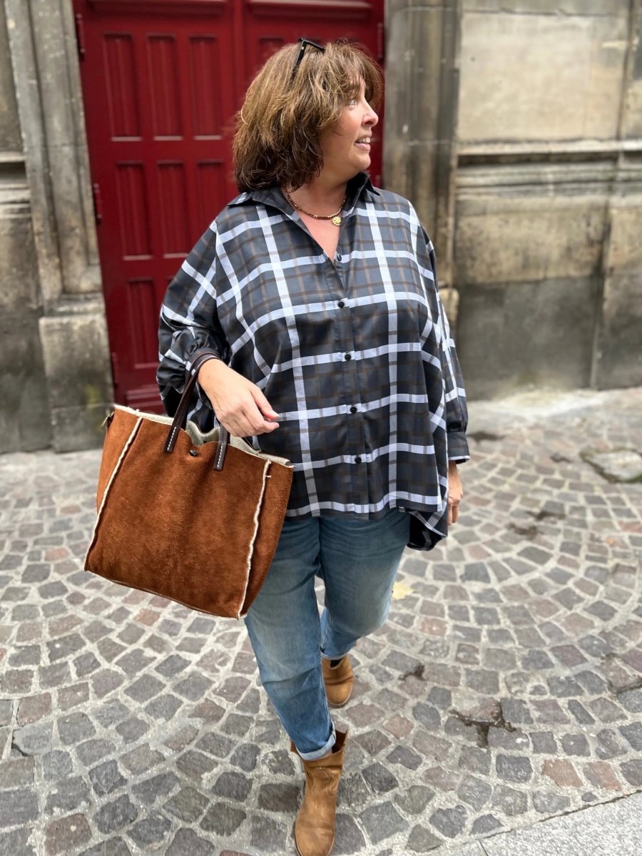 Chemise maxi oversize grande taille Caroline - Les Militantes