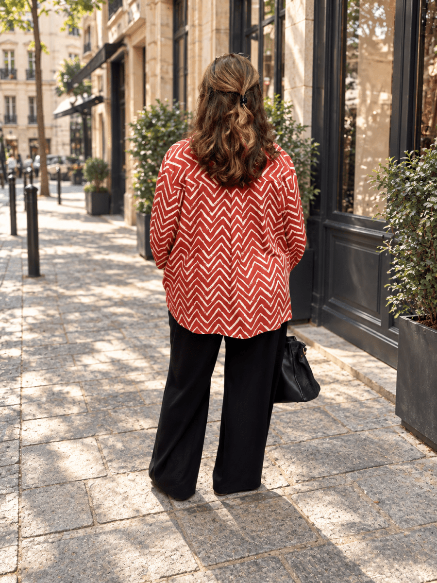 Chemise Stéphanie Zigzag - Les Militantes