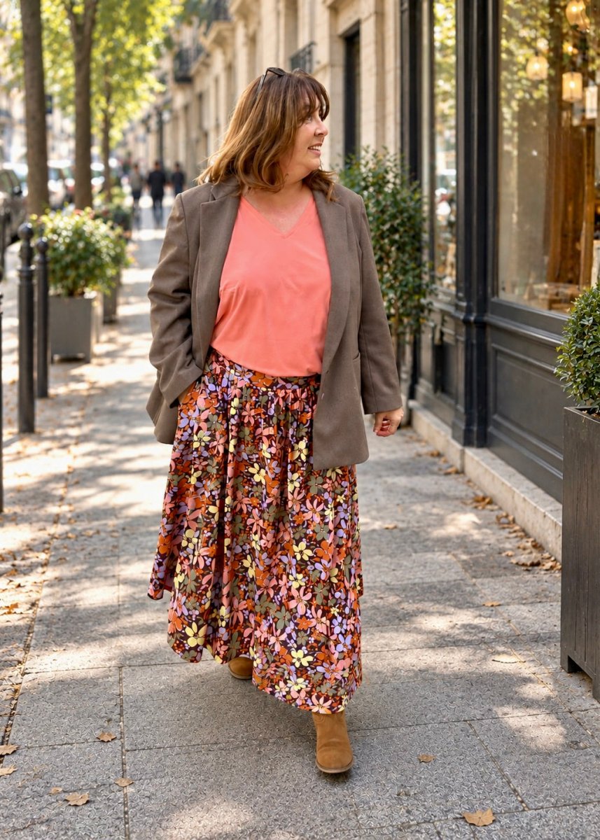 Jupe Lily couleurs d'automne - Les Militantes