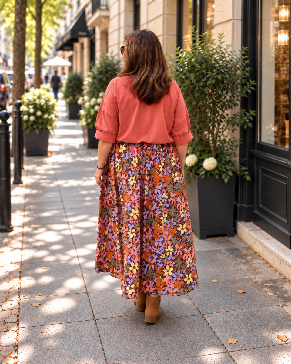 Jupe Lily couleurs d'automne - Les Militantes