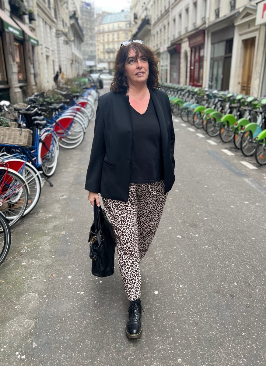 Pantalon Chester imprimé Léo - Les Militantes