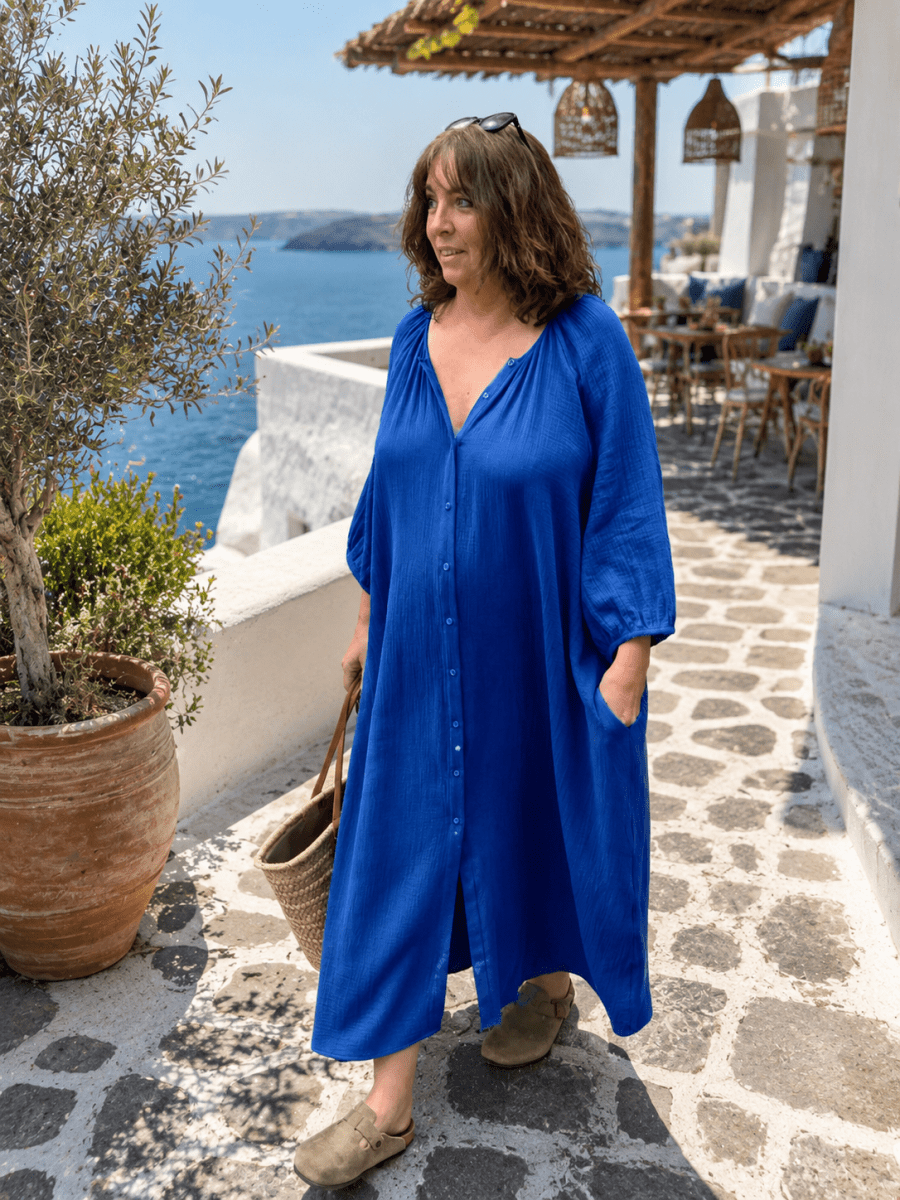 Robe-chemise longue grande taille - made in France - Les Militantes