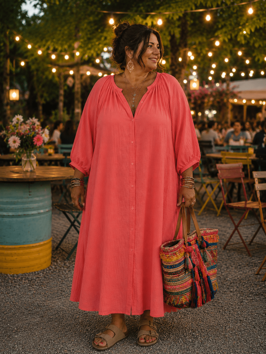 Robe Fantine fabriquée à Paris - gaze de coton aérienne - Les Militantes
