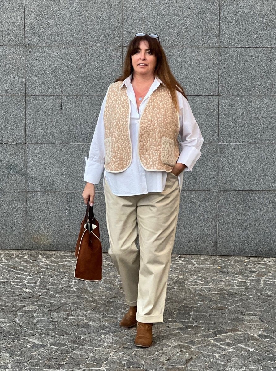 Pantalon grande taille Maurice en gabardine - Les Militantes