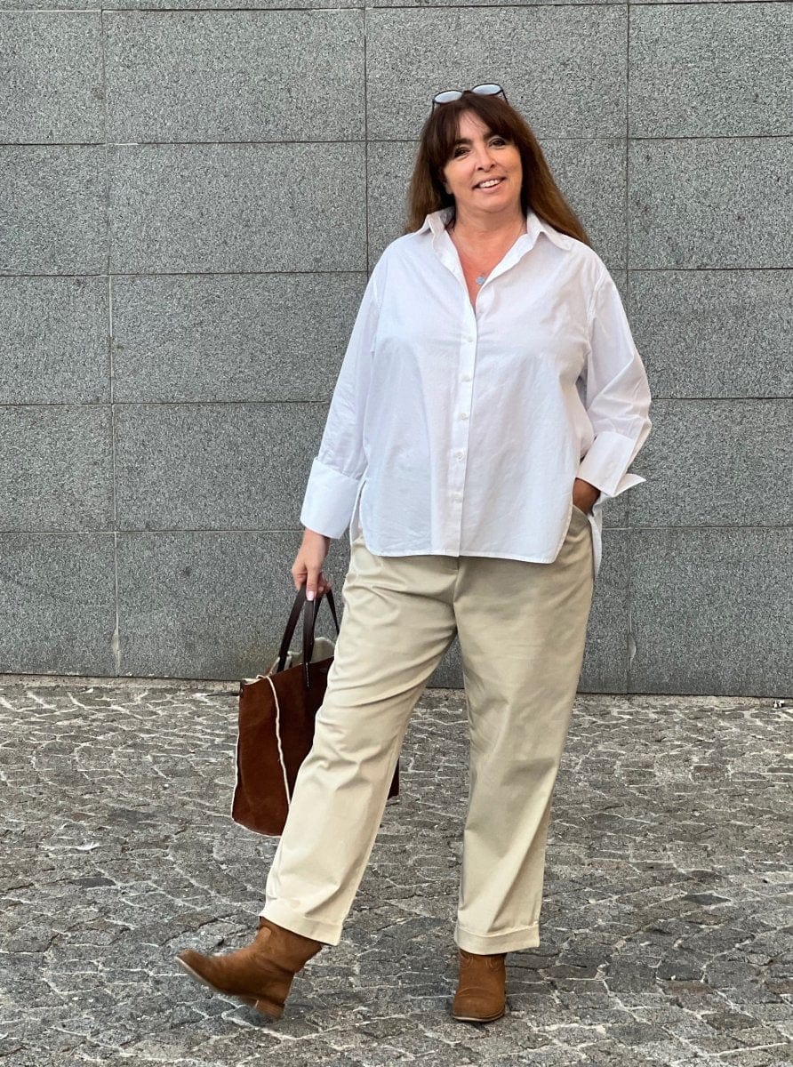 Pantalon grande taille Maurice en gabardine - Les Militantes