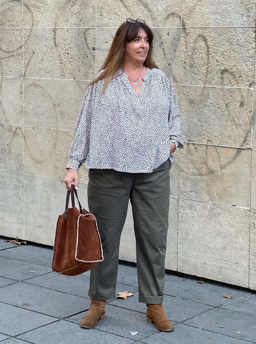 Pantalon grande taille Maurice en gabardine - Les Militantes